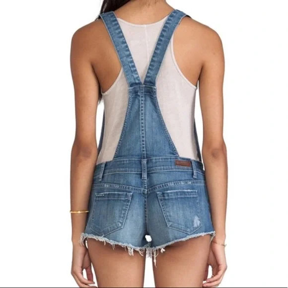 Blank NYC Denim Shortalls in Bunch of Fives Sz 31 - Picture 3 of 16